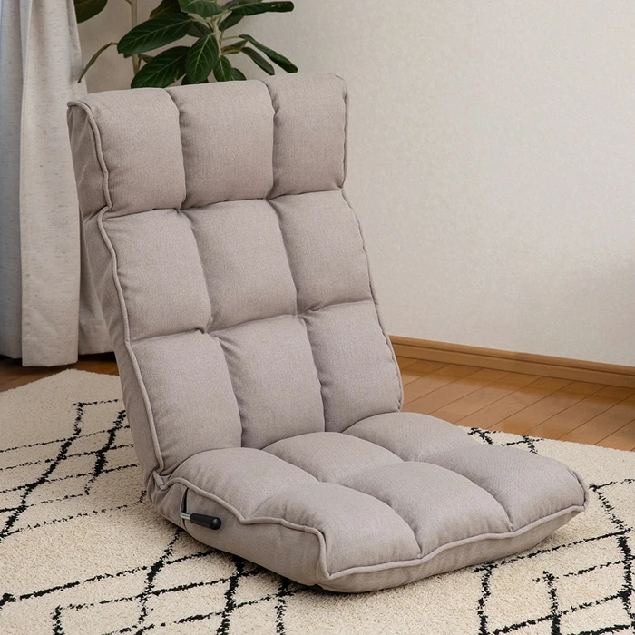 座椅子 kukka クッカ 北欧スタイルの座椅子 RMBS-55-GBE グレージュ