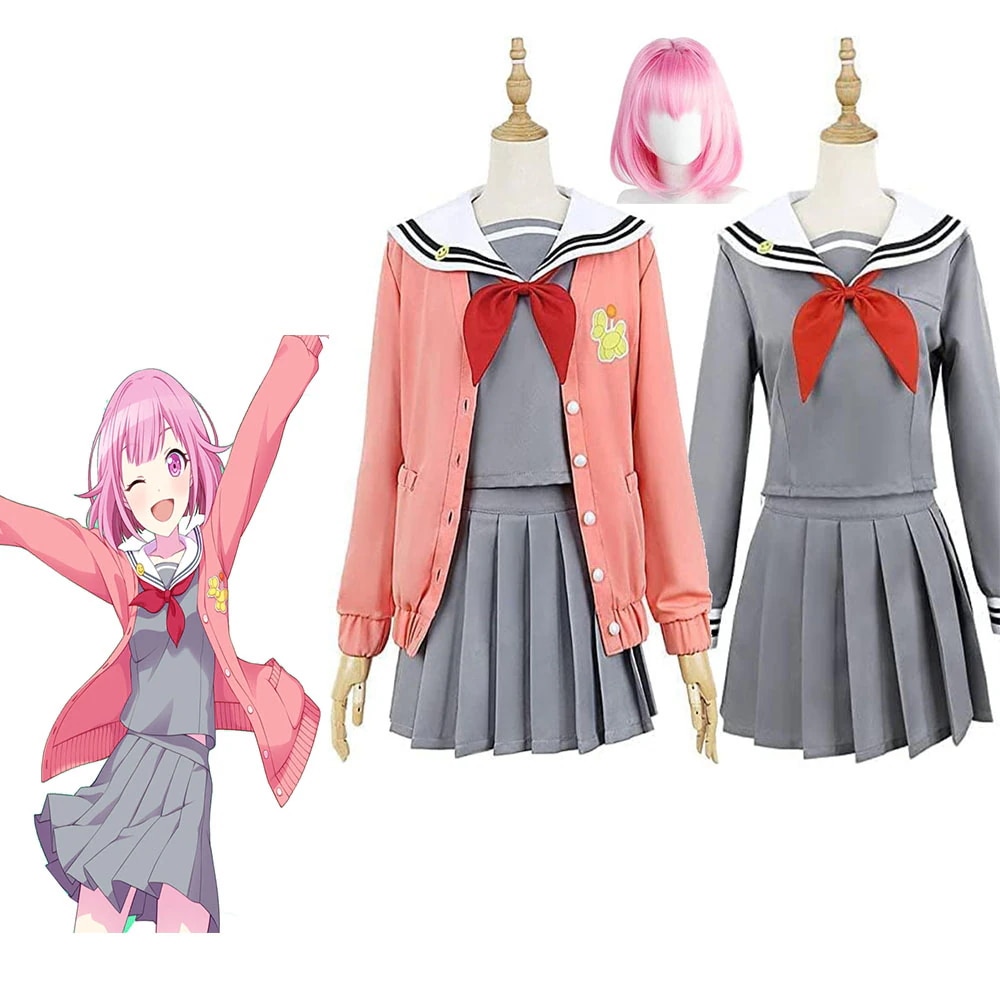 鳳えむ コスプレ衣装 セーラー服 制服 ウィッグ追加可 プロジェクトセカイ カラフルステージ! feat. 初音ミク かわいい コスプレ衣装 可愛い コスプレ ハロウィン クリスマス 文化祭 学園祭