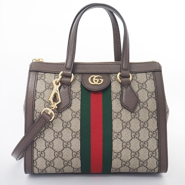 【美品】グッチ 2WAY ショルダーバッグ オフィディア GGスモール トートバッグ ゴールド金具 GGスプリーム×ウェブ レディース 【ショルダーバッグ】 159,800円