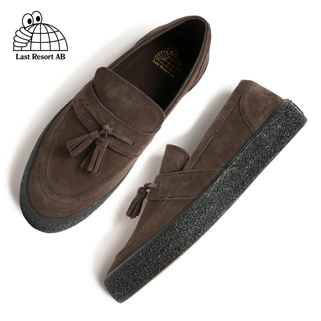 LAST RESORT AB ラストリゾート VM005 SUEDE スニーカー ローファー CHOCOLATE BROWN/ BLACK ( チョコレートブラウン スエードスニーカー VM005CB
