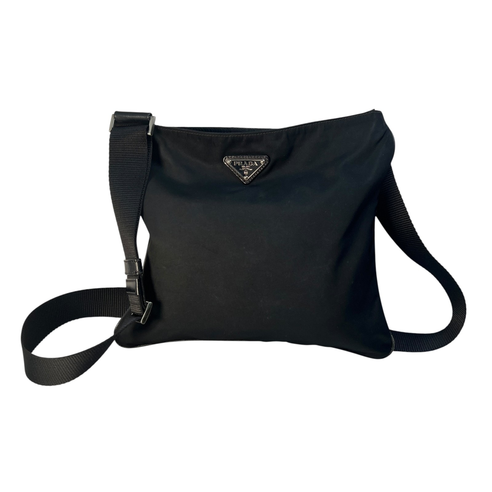 PRADA プラダ ナイロン ショルダーバッグ 黒 A-12493