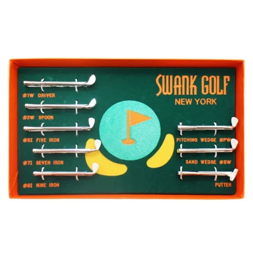 ネクタイピン タイバー ゴルフクラブ タイピン セット SWANK タイクリップ タイピン