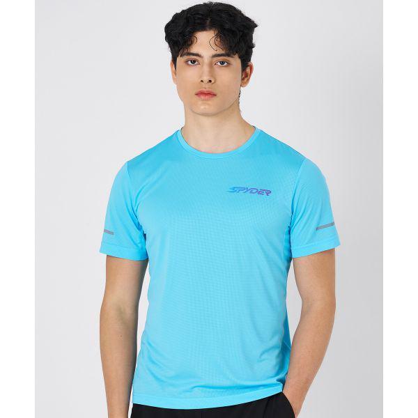 男性ランニング軽量半袖Tシャツ SPKMCNRS233MBLU 659935