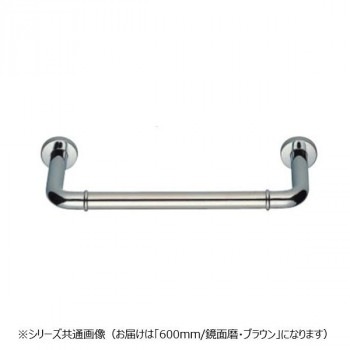 シロクマ　丸棒ニギリバー（60mm） 鏡面/ブラウン NO-700　（H60）600mm
