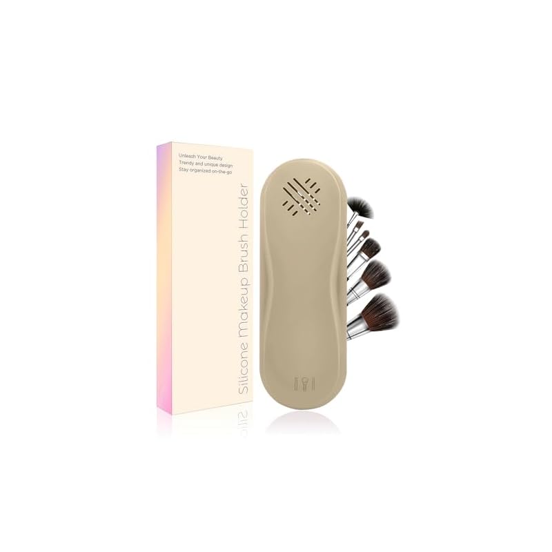 ALDOVA アップグレードされた落下防止二重磁気シール付きシリコントラベルメイクアップブラシバッグ女性/女の子向けの大型メイクアップブラシホルダーケース毎日の保管旅行用またはギフトとして (