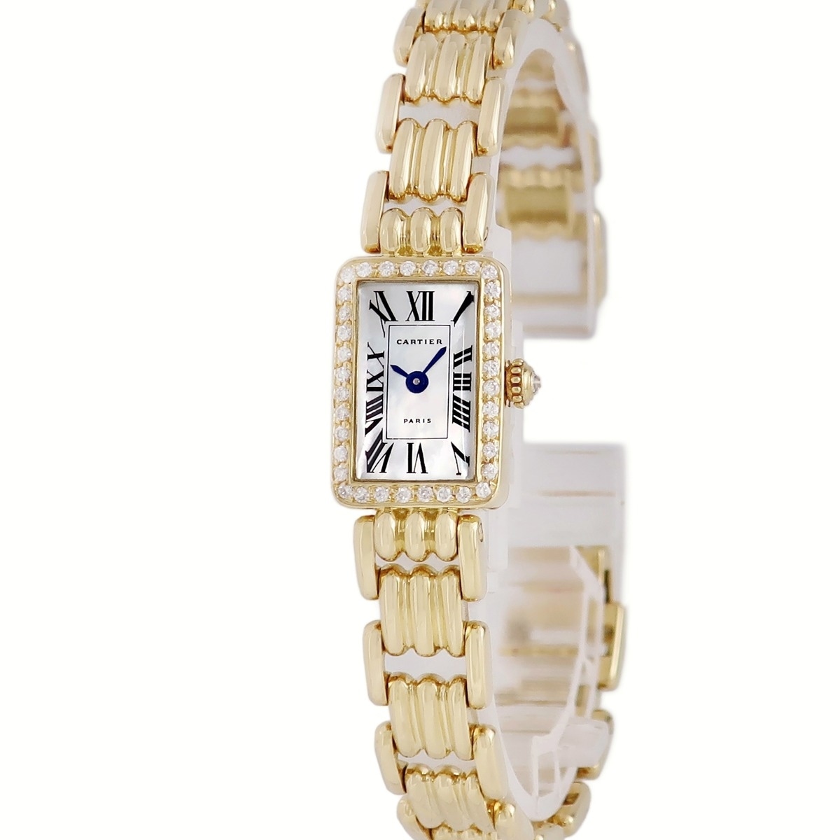 パンテール GGC98010 クオーツ レディース K18YG無垢 純正ダイヤ シェル ローマン 3年保証