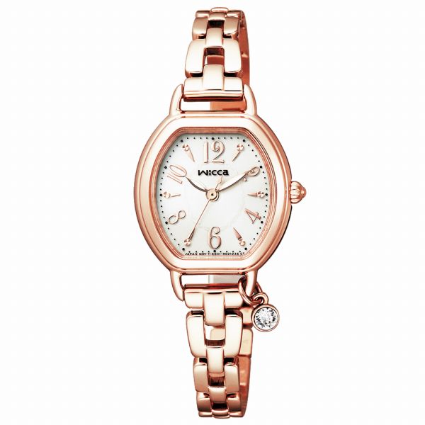 取寄品 正規品 CITIZEN シチズン ウィッカ KP2-566-91 wicca ブレスライン トノーフェイス レディース腕時計