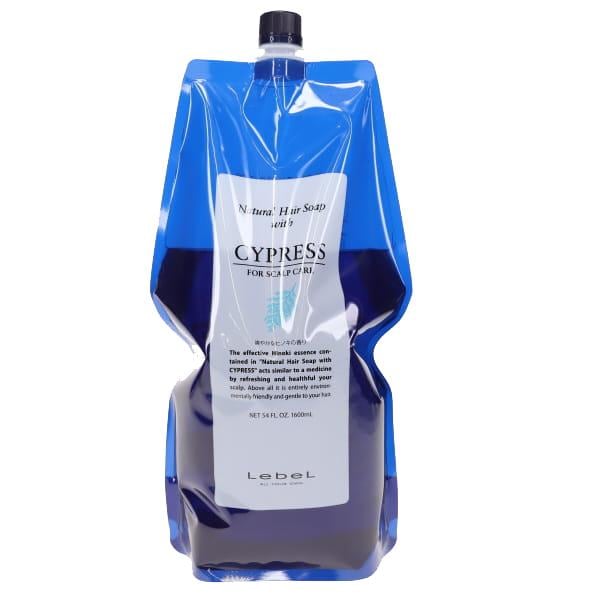 【リニューアル】 ルベル ナチュラル ヘアソープ ウィズ CYd サイプレス 1600ml / 1.6L パウチ 詰替 リフィル