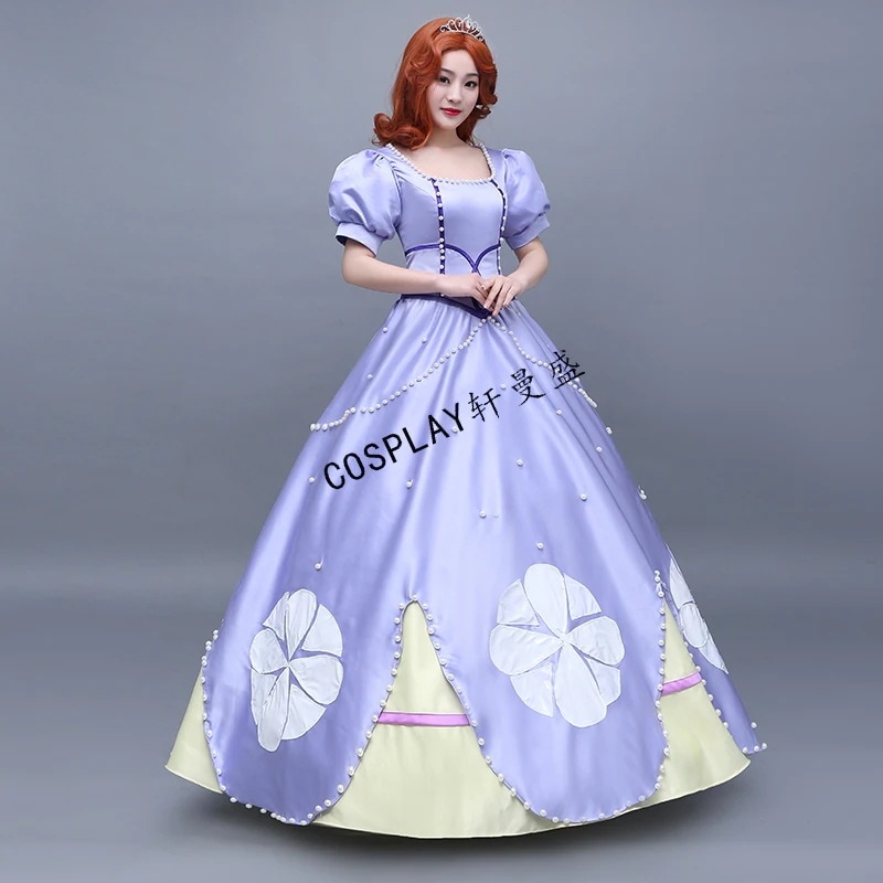 【ハロウィン】女性用 プリンセス ワンピース コスプレ衣装 レディース 大人 キャラクター コス パーティードレス 仮装 ロング ロングドレス ハロウィーン ハロウイン クリスマス 結婚式 イベント