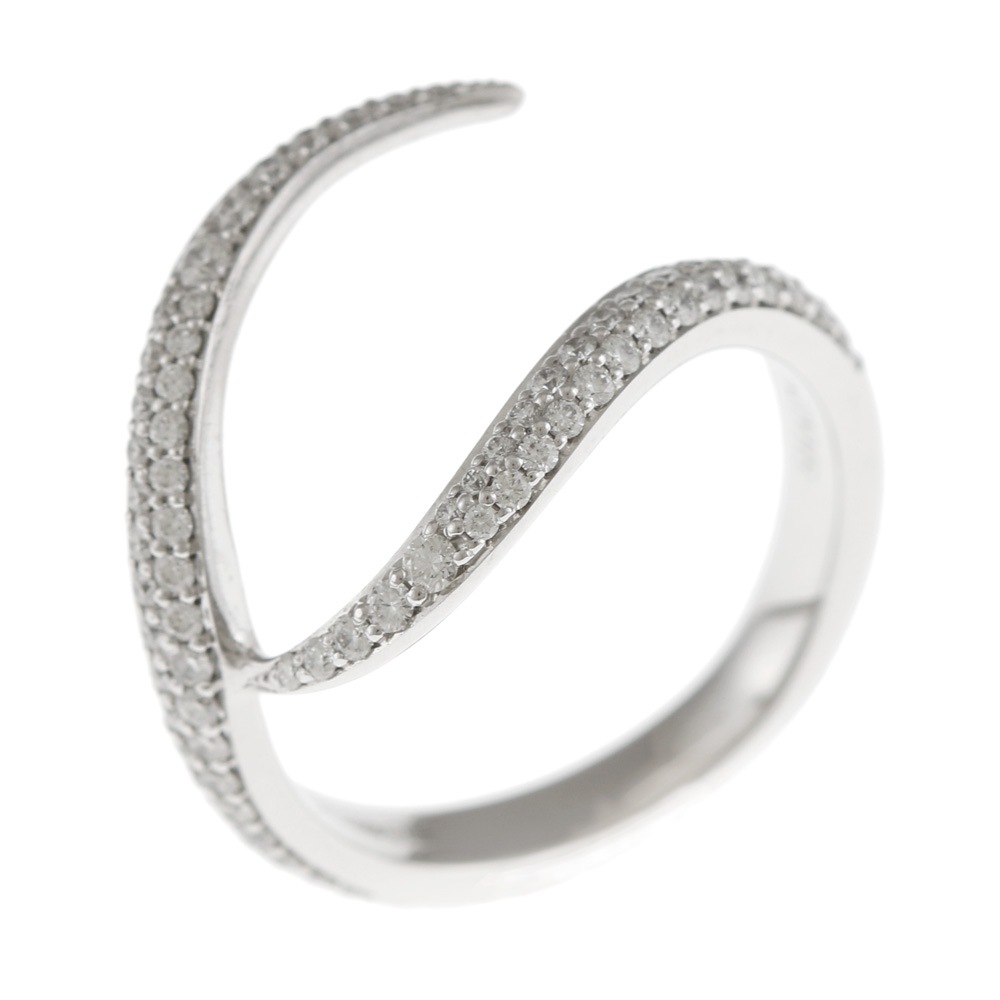 ショーン リーン リング 指輪 11号 18金 K18ホワイトゴールド ダイヤモンド SHAUN LEANE 中古 美品