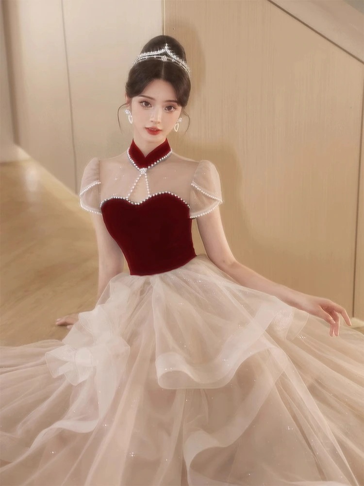 【急速出荷!】フレンチスタイルのファンタジー・イブニングドレスワンピース パーティードレス パーティドレス ドレス ロングドレ パーティードレス 結婚式 二次会 ワンピース 5,810円