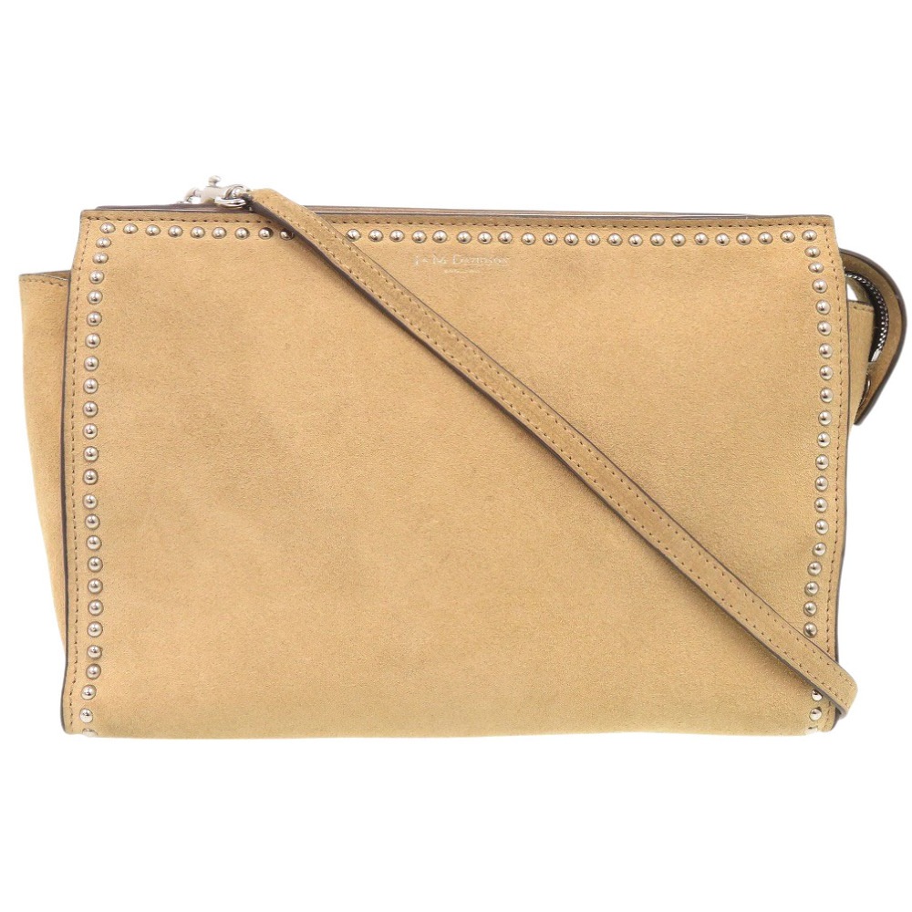 美品 ショルダーバッグ スウェード/スエード ベージュ 0281【中古】 レディース