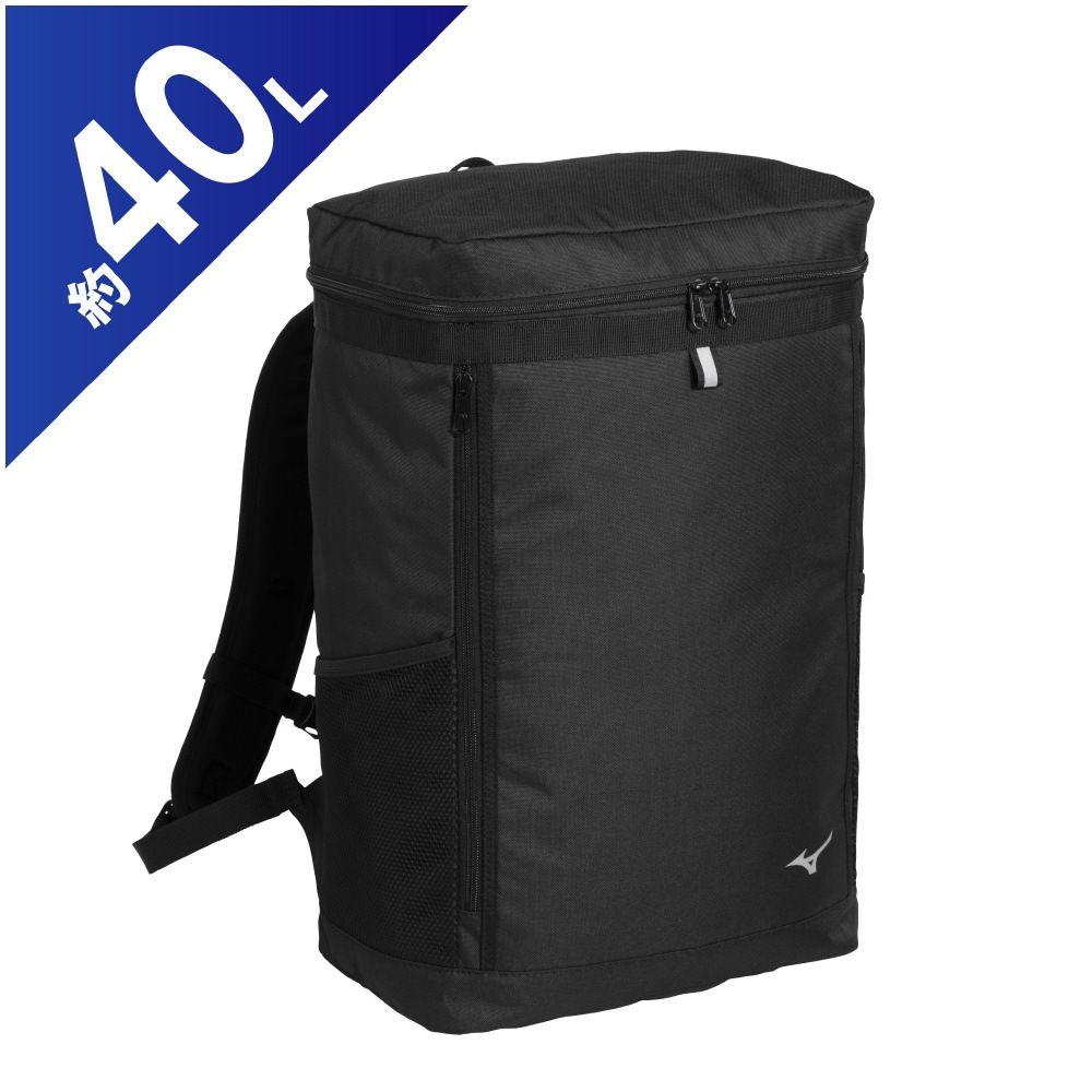 ミズノ 33JDD10409F チームバックパック（ブラック・サイズ：L31×W20×H51cm・容量：40L） 33JDD10409F