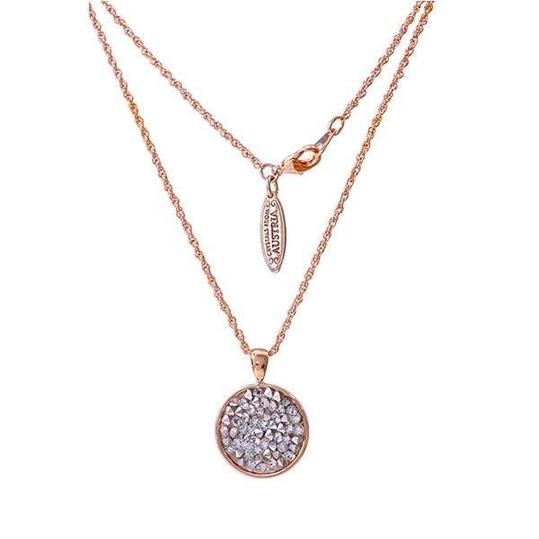 nsg4001 화이트 오스트리아 크리스탈 로즈골드 롱목걸이 /Korea, 한국제품 5,499円