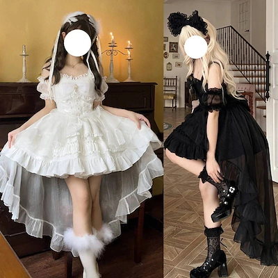 年中大活躍⭐︎ロリータドレス女子会♡お出かけ用 楽天市場】ワンピース お姫様ドレス ゴスロリ ロリータ
