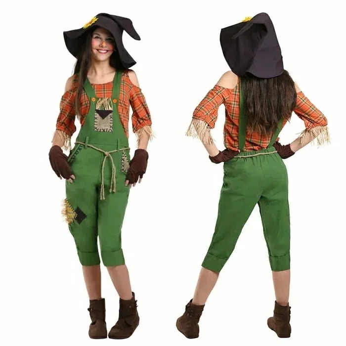 ハロウィン 衣装 レディース 案山子 女性用 傀儡 巫女 ハロウィン 仮装 舞台 ステージ コスチューム パーティー イベント コスプレ衣装 ハロウィン コスプレ衣装 ハロウィーン コスプレ 仮装 万