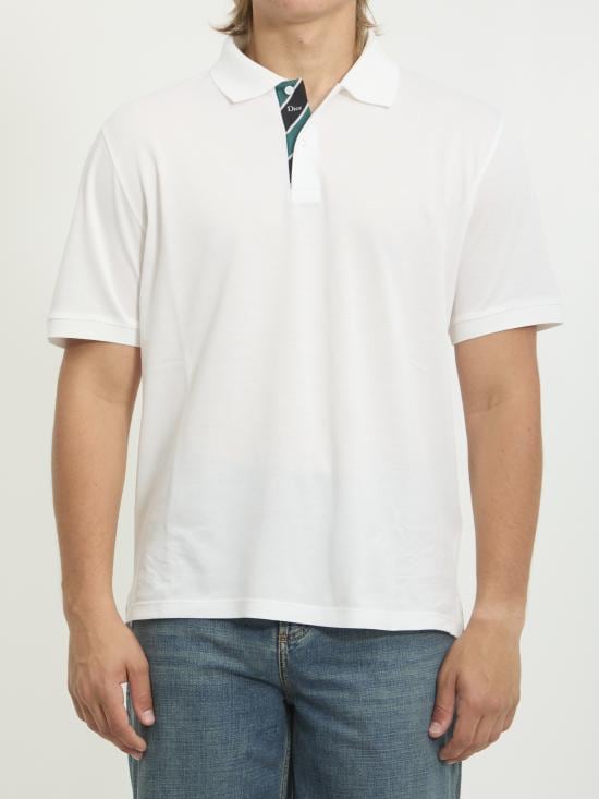 DIOR Men Polo Shirts 693J801 WHITE