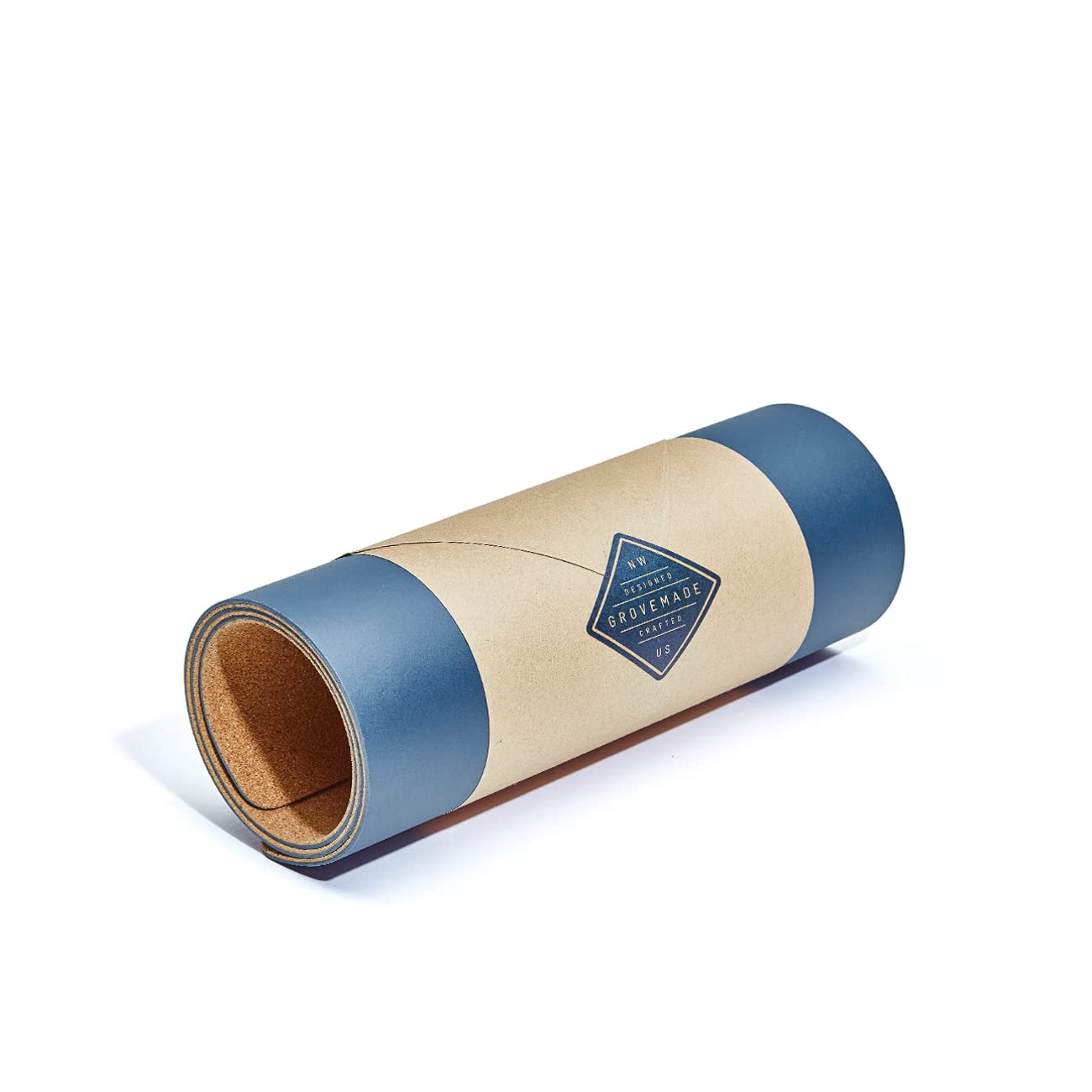 グローブメイド デスクマット デスクパッド 天然素材 (S, ネイビー) 40506