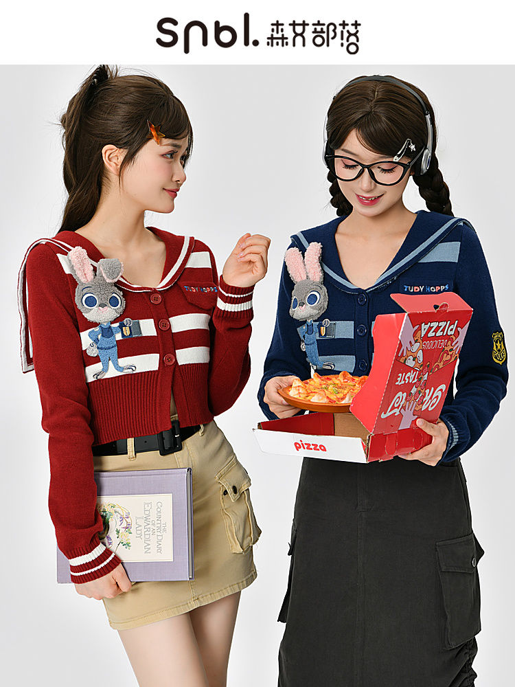 ジュディニック狂った動物城レトロなアメリカの甘い上着の毛ニット秋原創森女部族 5,119円