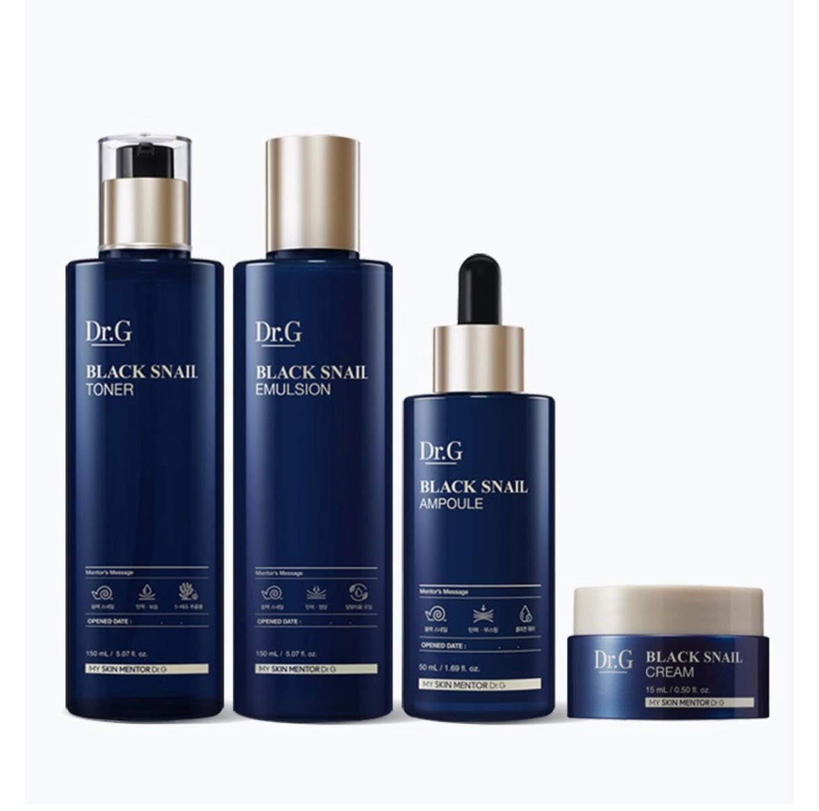 【大容量 クリーム 付き 4点 セット】ブラックスネイルプレステージトナー150ml+エマルジョン150ml+アンプル50ml+大容量クリーム50ml