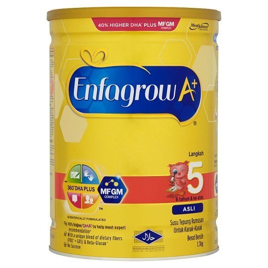 代引き手数料無料 Enfagrow 1.7kg Above & Years 6 Children For Powder Milk Formulated Plain 5 Step A+ 粉ミルク