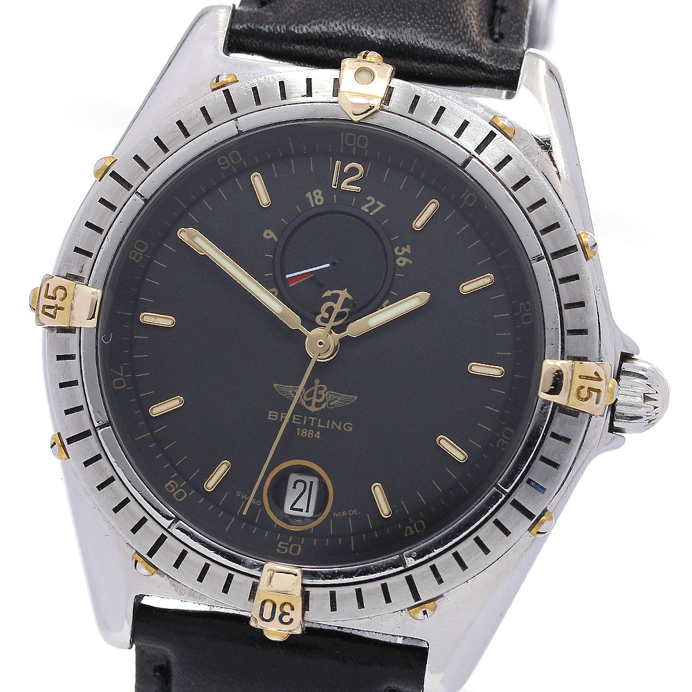 ブライトリング BREITLING B14047 リザーブドマルシェ デイト パワーリザーブ 自動巻き メンズ _840659【中古】
