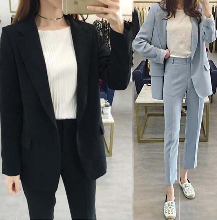リクルートスーツビジネススーツパンツスIーツ就職活動就活OL通勤通学面接スーツセットアップ大きいサイズ可愛いきれいめ2点セットジャケットパンツレディーススーツフォーマルレディースブルーブラックスーツセ