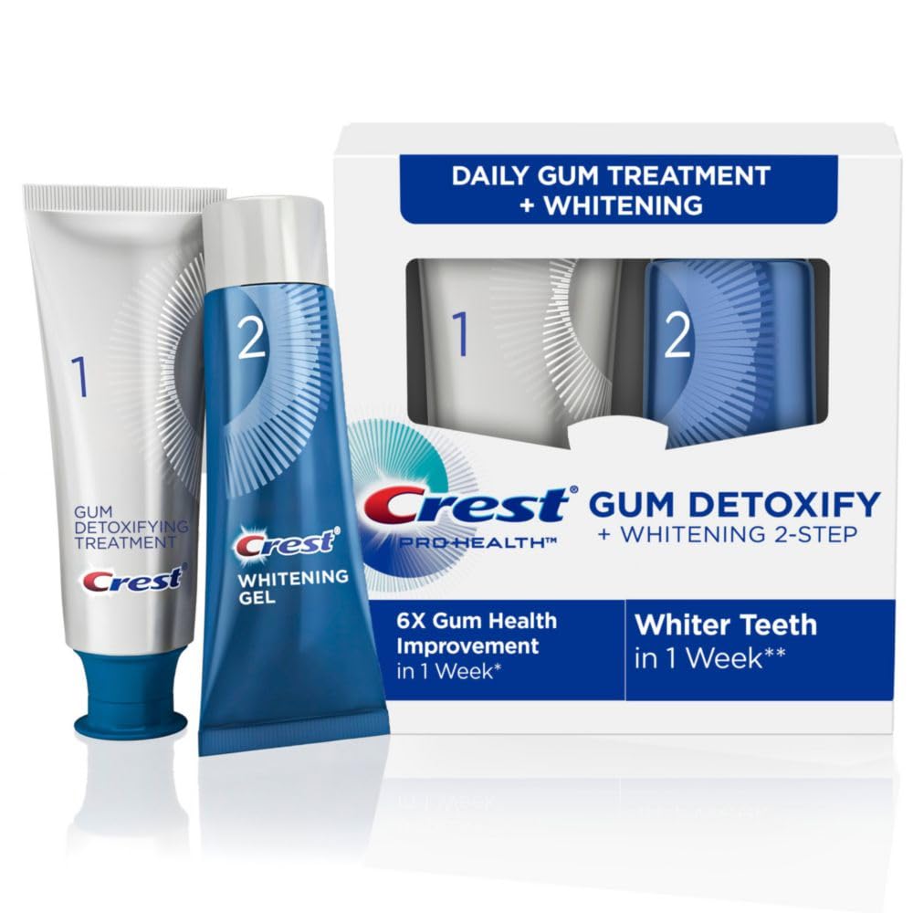 Crest Pro-Health Gum Detoxify + ホワイトニングツーステップ歯磨き粉4.02.3オンス