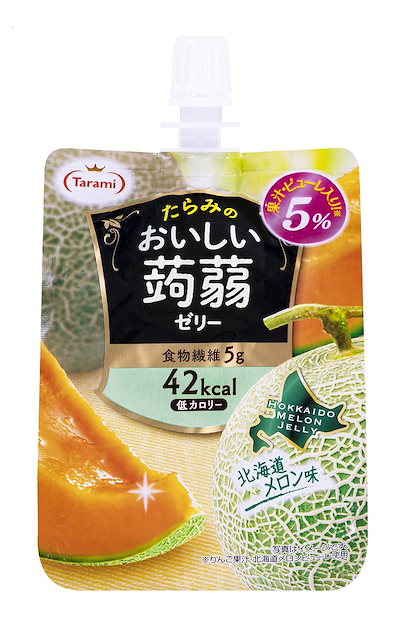 他サイト： たらみ おいしい蒟蒻ゼリー 北海道メロン味 150g 6個の商品画像