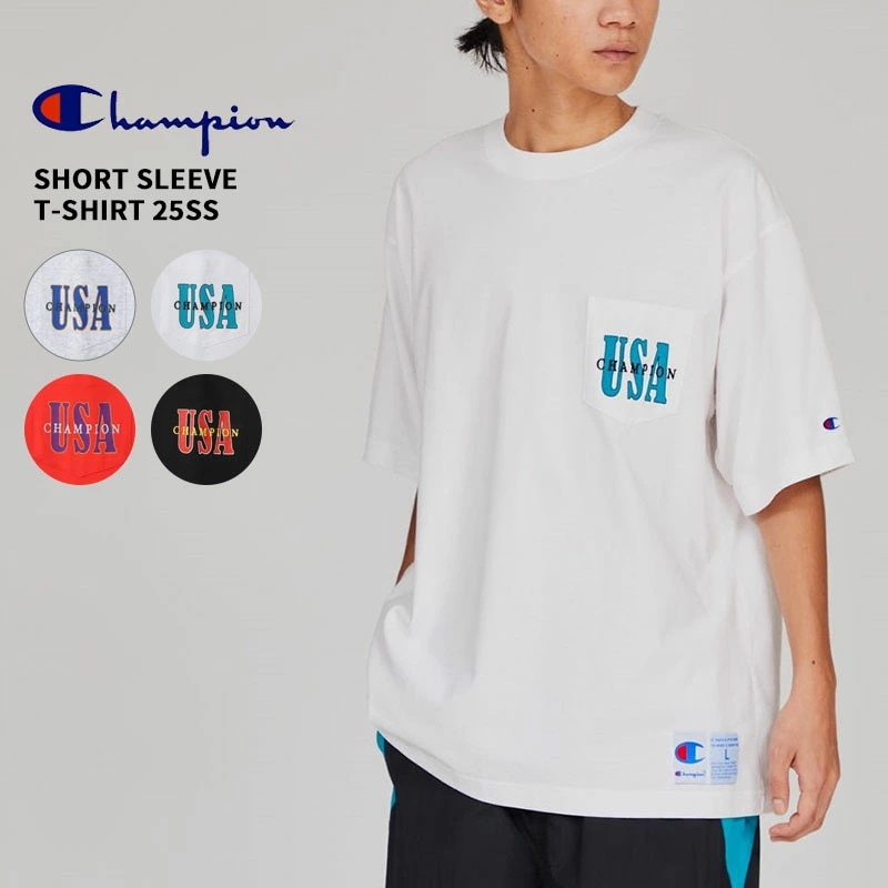 チャンピオン メンズ 半袖Tシャツ レディース Champion ショートスリーブTシャツ 25SS トップス C3-B315