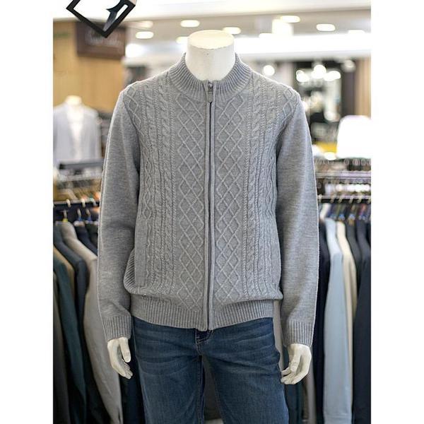 セーブゾーン03 季節の変わり目 ケーブル フルジップ ニットカーディガン AFPPKC3361AF (S19052433)