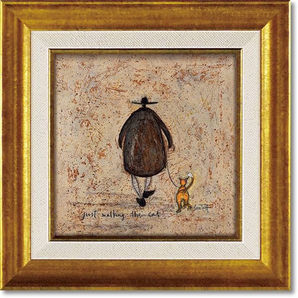 ユーパワー サム/トフト Gel 加工アートフレーム 「ネコとおさんぽ」