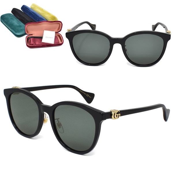 サングラス GG1180SK-002 サングラス アジアンフィット メンズ レディース ユニセックス ブラック グレー