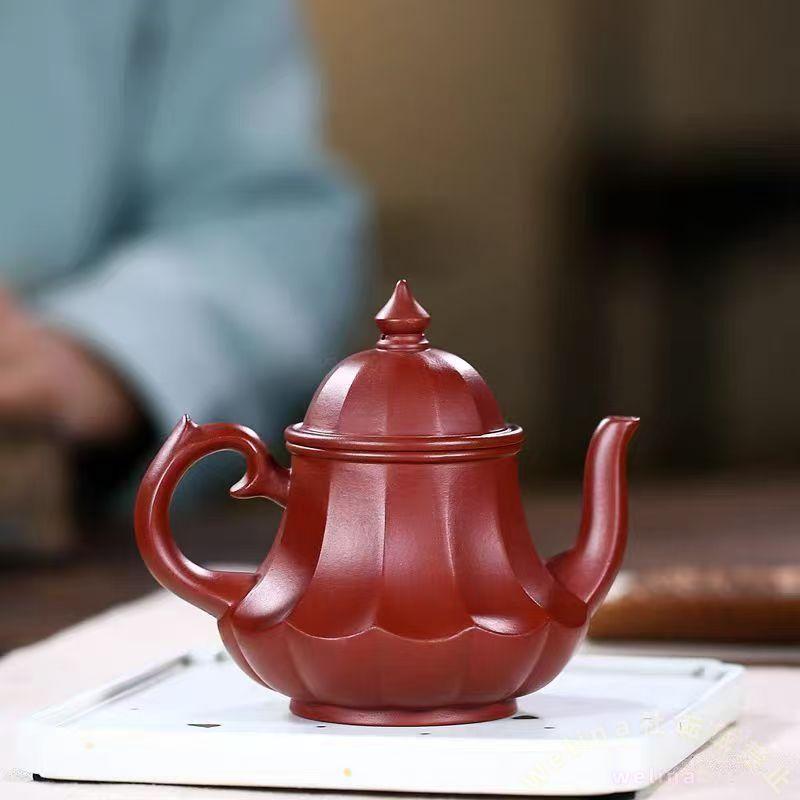 宜興 紫砂 茶器セット 200cc 手作りティーポット 急須 Welina 本格茶 カンフー茶具 職人技 朱泥/紫砂 おうち茶時間の贈り物