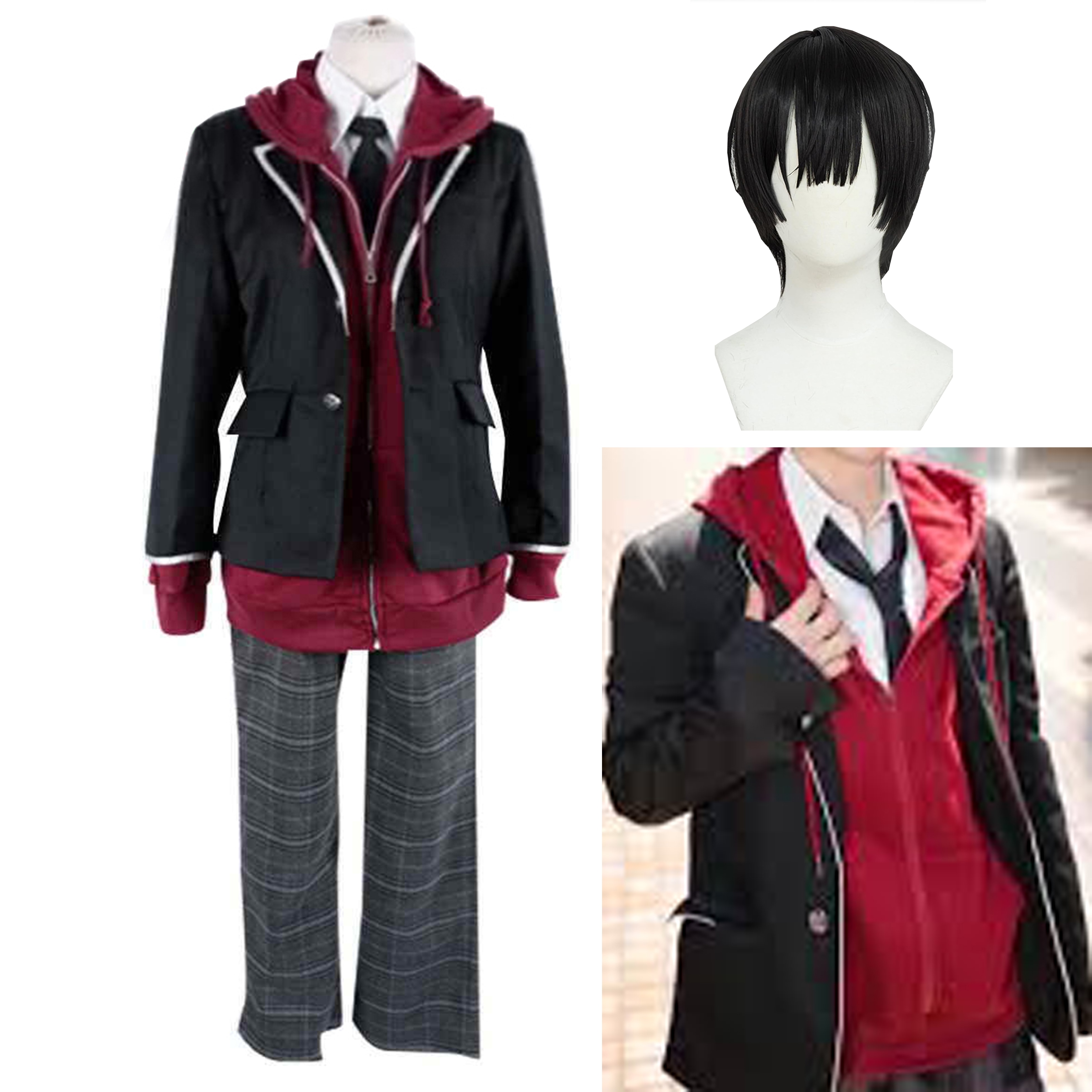 コスプレ衣装 葛葉 私服 葛叶 葛葉 制服 くずは 新衣装 校服 コスプレ衣装 ハロウィン クリスマス 大人 撮影 コスプレ衣装 ウィッグ 追加可能