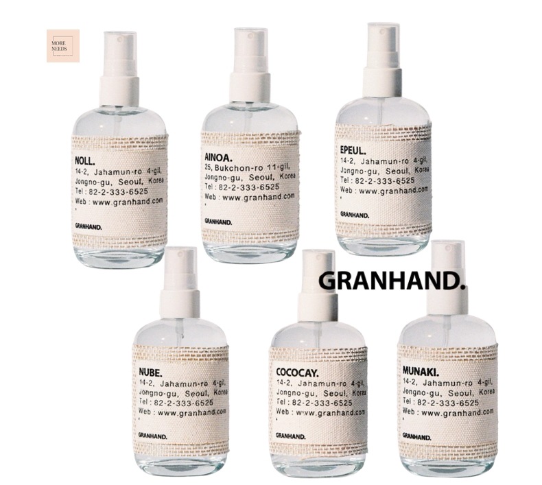 韓国香水 GRANHAND パフューム 130ml 6種 択1 NOLL / MUNAKI / COCOCAY/NUBE / AINOA / EPEUL