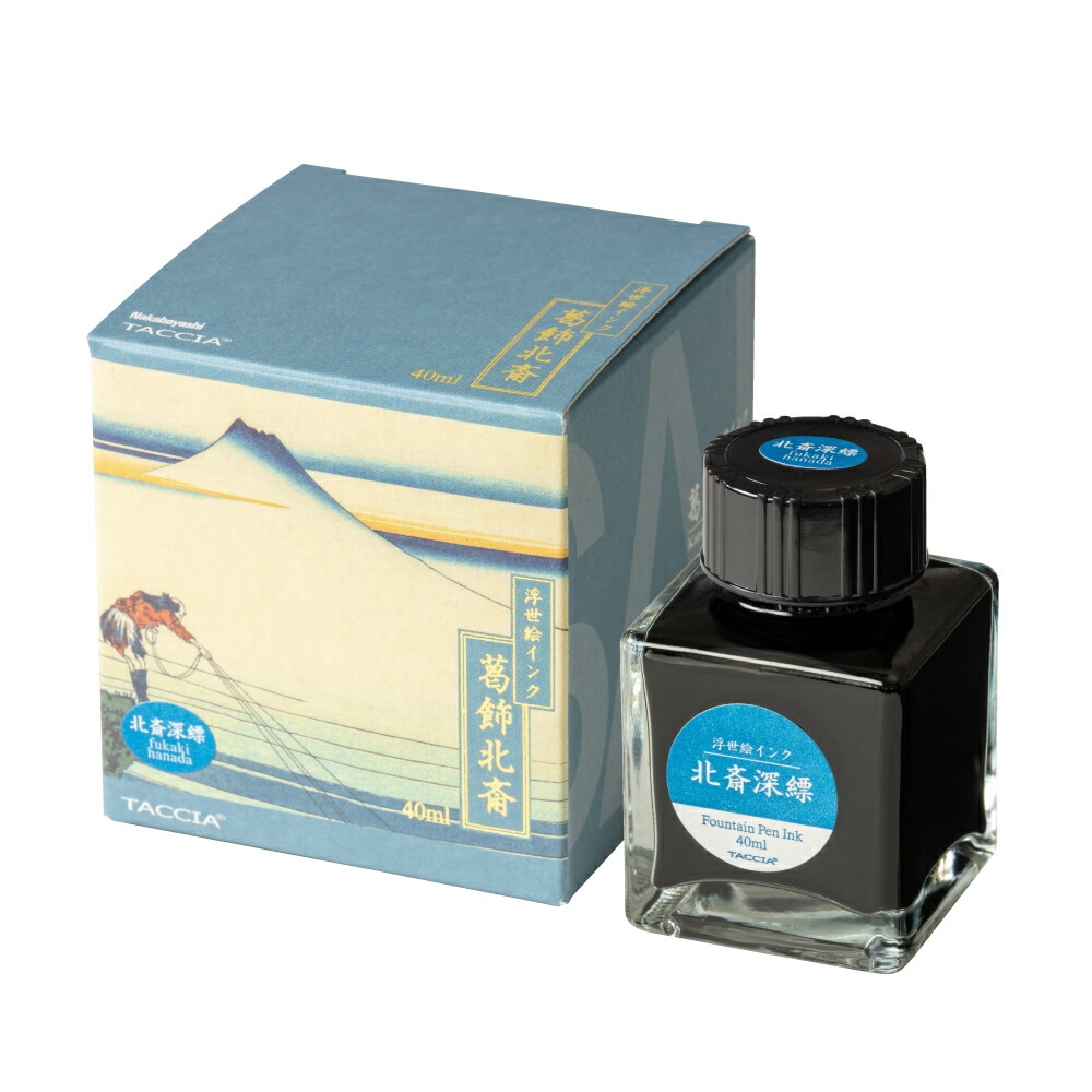 （まとめ買い）TACCIA 万年筆用インク 浮世絵インク 40ml 北斎深縹 TFPI-WD42-4 [x3]