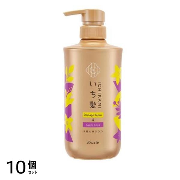 いち髪 ダメージリペア&カラーケア シャンプー ポンプ 480mL 10個セット