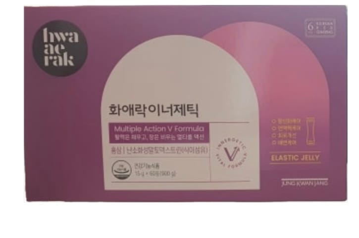 ファエロック インナージェティック (15g x 60個) 活力エネルギー & multiple action (おいしい紅参 ゼリースティック)