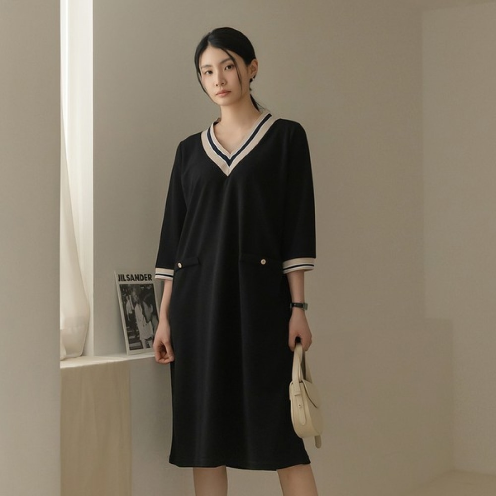 [エリシア] フェイバー V ヨーコ 7 パートドレス