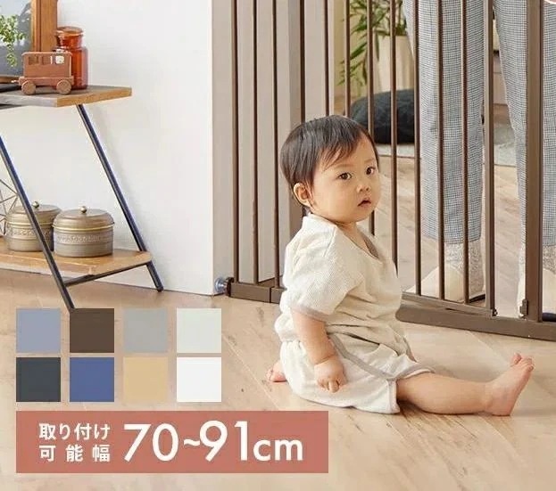 ベビーフェンス ベビーガード 階段上 キッチン フェンス 転落防止 つっぱり 子供 階段 突っ張り リビング 柵 玄関 赤ちゃん ペットガード ベビーゲート ゲート