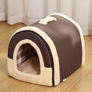 猫小屋夏猫テント猫小屋猫小屋閉鎖式ペットベッド四季通用犬小屋