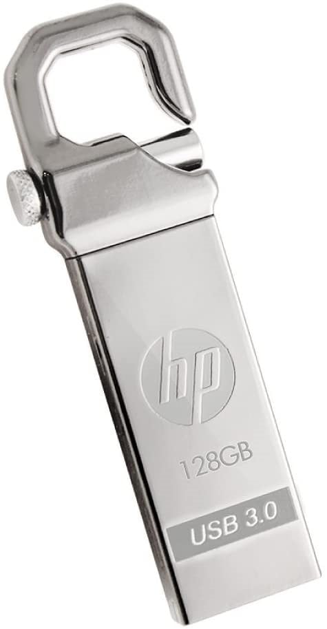 HP USBメモリ 128GB USB 3.0 耐衝撃 防滴 シルバーフックデザイン 防塵 【SALE／87%OFF】 金属製 大特価