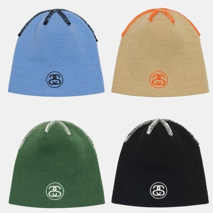 STUSSYニット帽 SKULLCAP EXPOSED STITCH　stussy beanie ビーニー 帽子 ニットキャップ メンズ男性用 1321215 USAモデル