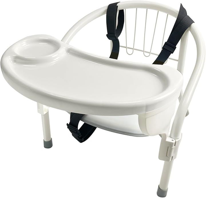 ベビーチェア テーブルチェア 豆イス 子供 赤ちゃん 音がならない 丈夫 安全ベルト 耐荷重15kg ローチェア キッズチェア お食事椅子 6ヶ月から3歳まで(グレー)