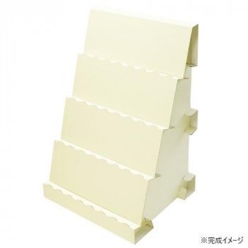 タカ印 組立式傾斜かざり棚 BIG ホワイト 44-5865