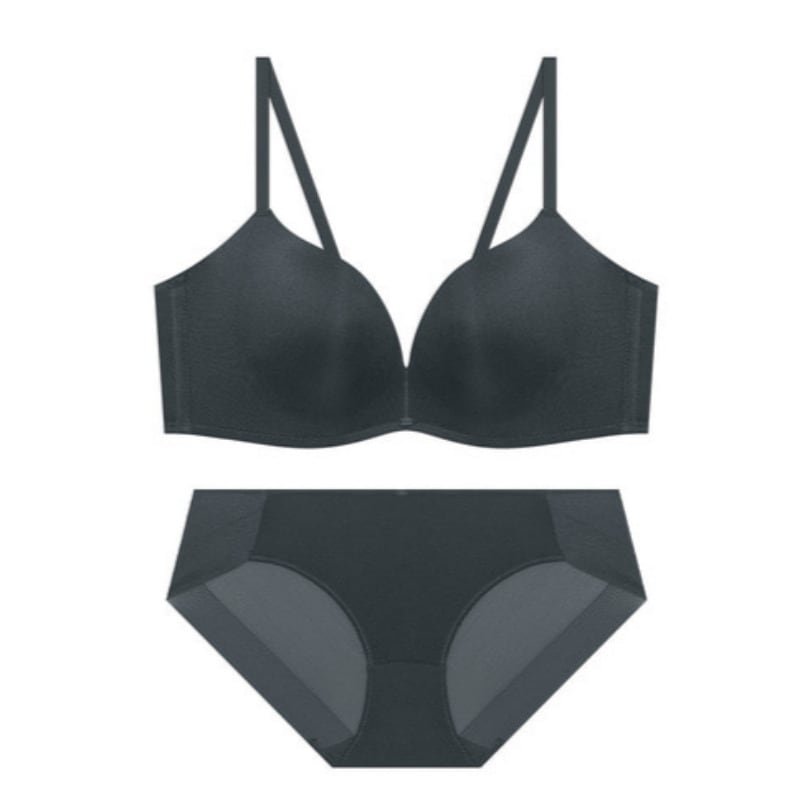 エレガンス サポート ボリューム ブラショーツ セット - ネイビー 80C 95