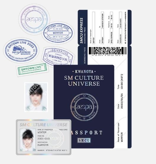 aespa ウィンター トレカ id smcu パスポート 証明写真K-POP/アジア 