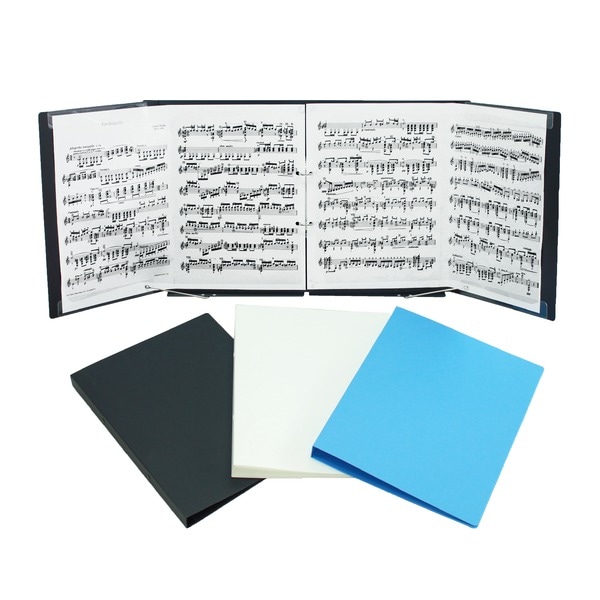 SHIROKUMA リング楽譜ファイル ブラック(×5冊セット)