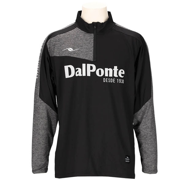 ダウポンチ DALPONTE 裏起毛ウォームハーフジップトップ DPZ0416-BLACK フットサル サッカー
